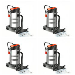 Aspiradora Industrial de 3 Motores y 100L, Venta al por Mayor de Fábrica, Potente, de Alta Calidad, para Recolección de Polvo, Aspiradora Húmeda y Seca