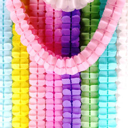 Guirnaldas de Papel de Trébol de Cuatro Hojas Multicolor de 3.6M para Decoración de Baby Shower, Bodas, Fiestas de Cumpleaños, Manualidades y Suministros DIY