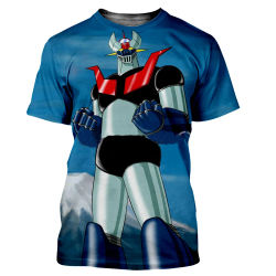Nuevas camisetas Mazinger Z, camisetas con estampado 3D de Robot UFO para hombres y mujeres, camisetas de manga corta, ropa de calle de gran tamaño, camisetas Harajuku para niños, ropa