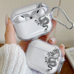 Nueva funda para auriculares con diseño de dragón para Airpods Pro 3, Pro 2, Pro, funda inalámbrica Bluetooth para Airpods 1or2, 3, 4 funda protectora