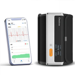 Monitor de presión arterial Bluetooth, monitor de presión arterial del brazo superior del pulso del ritmo cardíaco con función de electrocardiograma