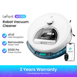 LEFANT M330 Pro M330S Robot aspirador con mapeo, navegación dToF, evitación de obstáculos PSD, succión de 5000 Pa, Alexa/APP/WiFi