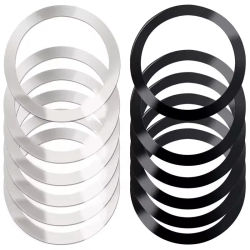 Anillo Metálico Magnético Universal para Samsung iPhone, Compatible con Cargador Inalámbrico Magsafe, Soporte para Teléfono de Coche, Adhesivo Magnético Redondo