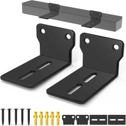 Soportes de barra de sonido para montaje de altavoz, soporte de pared anticaída, fácil de instalar, barra de sonido Universal