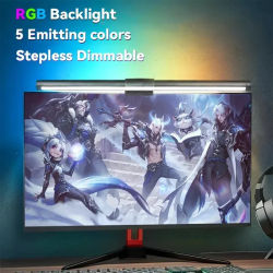 Lámpara Led de escritorio con atenuación continua para Monitor de ordenador, barra de luz, luz de lectura USB, lámpara de Monitor, retroiluminación, barra de pantalla, luz para oficina