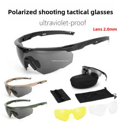 Gafas Tácticas de Nuevo Estilo, Gafas de Tiro a Prueba de Viento para Airsoft CS, Lentes HD 3, Gafas de Seguridad para Motocross, Motociclismo y Montañismo