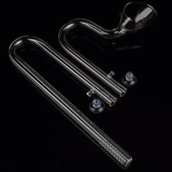 Tubo de lirio de influjo de vidrio para acuario, tubo de 12/16mm, 16/22mm, tanque de peces, planta de agua acuática, filtro de recipiente, juego de mangueras con ventosa
