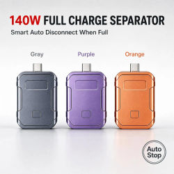 Cargador Rápido Inteligente de 140W con Protección Completa Contra Sobrecargas y Apagado Automático para Dispositivos Tipo-C