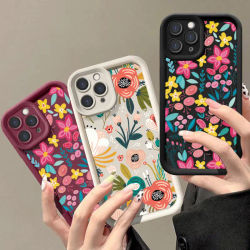 Funda colorida de plantas y flores para Xiaomi Redmi Note 14 13 Pro 5G 12 4G 11 10 13 Pro Plus 12S 10S 11S Redmi 14C 13C 13 12 12C 10 A3