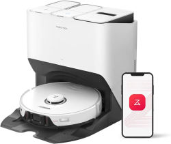 【Renovado】Robot Aspirador y Fregador Roborock S8 Pro Ultra: Autolimpieza y Secado, Succión de 6000 Pa, Cepillos Dobles Ajustables