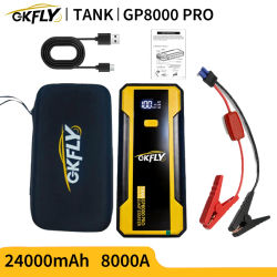 Arrancador de Coches GKFLY 4000A 8000A, Batería Externa, Cargador de Batería, Dispositivo de Arranque de 12V, Arrancador de Coches de Gasolina y Diésel