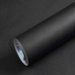 Papel tapiz mate impermeable, pegatinas autoadhesivas de vinilo negro para muebles de pared, papel de Contacto para sala de estar, decoración del hogar