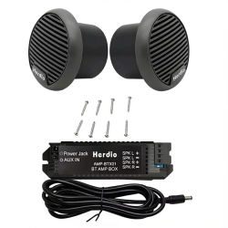 Herdio 3 ''160W 2 uds altavoces impermeables para barco marino altavoz Bluetooth para motocicleta sistema de Audio estéreo para ATV UTV barco al aire libre