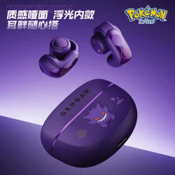 Gengar PokéMon auriculares Bluetooth Clip de oreja estéreo de alta fidelidad juego inalámbrico auriculares deportivos batería de larga duración regalo de Anime de moda