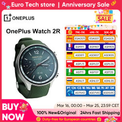 2024 Smartwatch OnePlus Reloj 2R Pantalla AMOLED de 1,43'' Snapdragon W5 Gen 1+ ​ BES2700 100H de duración de la batería WiFi Wear OS por Google GPS