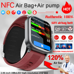 2025 nuevo grado de enfermería ECG + PPG bomba de aire Airbag presión arterial reloj inteligente de salud ácido úrico lípido HD llamada Smartwatche hombres mujer