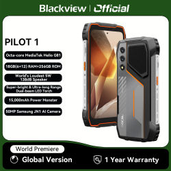 Blackview OSCAL PILOT 1 Teléfono resistente, 6 GB 256 GB Smartphone Helio G81, teléfono móvil con pantalla de 6,67 pulgadas con 15000 mAh, teléfonos móviles NFC