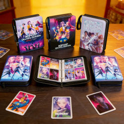 Carpeta Porta Tarjetas Coleccionables Anime con Cierre, Protector de Tarjetas, Álbum de Colección, Carpeta para 400 Tarjetas, Libro para Niños, Fans, Juguetes, Regalos