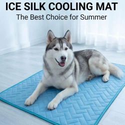 Alfombra Refrescante de Verano para Perros y Gatos, Lavable, para Cachorros y Perros Grandes, Colchón de Gel Frío, Manta Refrescante para Mascotas, Tallas S/M/L/XL/2XL
