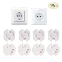 Cubiertas para enchufes de seguridad para bebés, protectores de enchufes de plástico eléctricos, protección de seguridad para enchufes seguros para niños, 10 Uds.