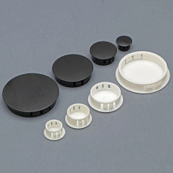 Tapones de plástico a presión para tubos de perfil, cubiertas para orificios de tornillos en paredes, tapas para orificios de muebles, tapas para escritorios, pasacables de acero para cables