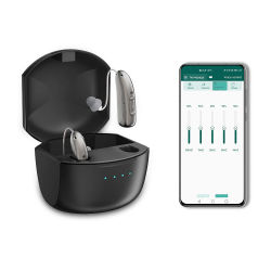 Audífono digital recargable controlado por Bluetooth RIC de 10 canales Audífono R03L1 mini portátil y elegante