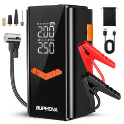 Arrancador de Coches de 12V, Arrancador de Coches Portátil, Pico de 7500A, Potenciador de Batería de Coche, Cargador de Teléfono Móvil, Luz LED, Pantalla Digital LCD (Apto para Todos los Motores de