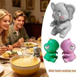 Ventilador Mini Portátil con Forma de Elefante para Bebés, Gadget de Enfriamiento de Alimentos, Juguete Seguro para Niños con Viento Suave