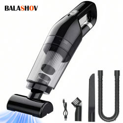 Aspiradora de Mano Recargable, Aspiradora Portátil para Auto y Hogar, Doble Propósito, Inalámbrica, Recolector de Polvo, Pelo de Mascotas, 10000PA