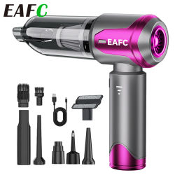 EAFC 21V Aspiradora y soplador inalámbricos | Potente succión para limpieza, polvo y desechos de automóviles | con motor sin escobillas