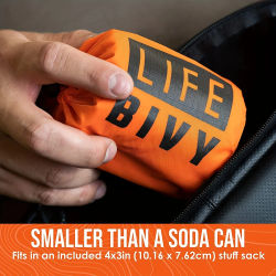 Saco de dormir portátil impermeable para supervivencia de emergencia, equipo de acampada Edc para exteriores, saco térmico, botiquín de rescate de primeros auxilios, manta Mylar