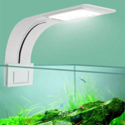 Lámpara LED para Acuario Pequeño, Impermeable, con Clip, 5W/10W/15W, Iluminación para Pecera, Lámpara Lateral con Clip para Plantas Acuáticas