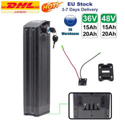 Batería de Litio Recargable 18650 de 36V/48V 20Ah 15Ah con BMS Integrado para Kit de Motor Bafang Silverfish de 250W-750W con Cargador