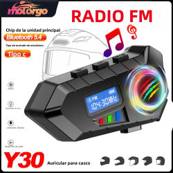 Auriculares inalámbricos Bluetooth 5,4 para casco, llamadas manos libres, auriculares para motocicleta, reproductor de música MP3 resistente al agua, Kit de altavoces para Moto