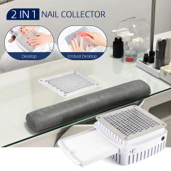Colector de polvo de uñas integrado profesional, aspirador de uñas de escritorio, manicura de Gel, ventilador de escape con filtro