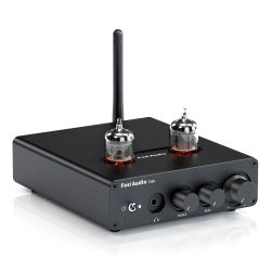 Fosi Audio T20X 100W amplificador de tubo de vacío Bluetooth amplificador de potencia estéreo TPA3221 amplificador de auriculares para altavoces de cine en casa