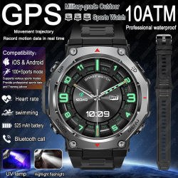 2026 nuevo t-rex 3 grado militar deportes reloj inteligente GPS seguimiento de movimiento 5 ATM impermeable ritmo cardíaco HD Bluetooth llamada Smartwatch hombres