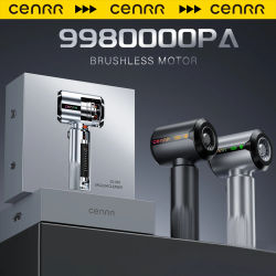 CENRR nuevo aspirador de coche inalámbrico Mini potente limpiador de mano portátil para coche pantalla LED lámpara de regalo pistola de aire 7500mAh