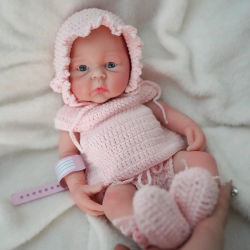 Muñeca de silicona de cuerpo completo de 12" para bebés prematuros "Aron" - Muñeca realista reborn Sorpresa Anti-Estrés