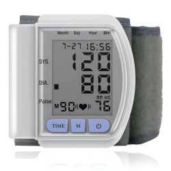 Monitor de presión arterial Digital de muñeca, tonómetro médico, tonómetro automático, tensiómetro, medidor de frecuencia cardíaca, BP