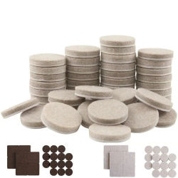 Almohadillas de fieltro para patas de silla, alfombrilla protectora antiarañazos para suelo de 5mm de grosor, autoadhesiva silenciosa y antideslizante, accesorios para muebles DIY, 20mm
