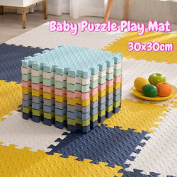 Alfombra de juego para bebé, alfombra deportiva antideslizante entrelazada de espuma EVA, juego de habitación familiar para niños, alfombra de rompecabezas, alfombra anticaída, juguetes para bebé