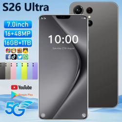 Teléfono Inteligente Original 2026 para S26 Ultra 5G 7.3HD AI 8 Núcleos Doble SIM 16G+1TB Teléfono Celular Android Desbloqueado