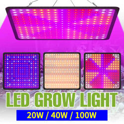 Luces LED de cultivo de plantas, lámpara de tablero cuántico de espectro completo, flores de interior, invernadero, cultivo de vegetales, luz de cultivo hidropónico