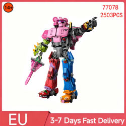 2503 piezas de bloques de construcción Mecha Team Leader, modelo de robot de juguete, Compatible con el conjunto 77078, para adultos y niños, regalos de cumpleaños y Navidad