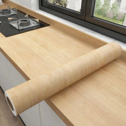 Papel tapiz de PVC de grano de madera, pegatinas autoadhesivas de 2/3/5M, película impermeable para decoración del hogar, puerta, armario, mesa, muebles