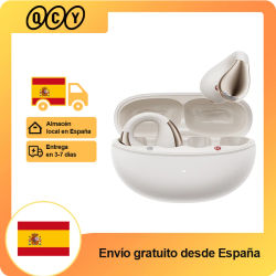 Auriculares Inalámbricos QCY Crossky C30, Bluetooth 5.4, Auriculares Deportivos TWS con Clip para la Oreja, Auriculares de Conexión Dual