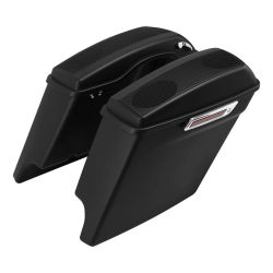 Alforjas duras estiradas de 5 ", altavoces recortados de 5x7" aptos para Harley Road Glide 2014-2024 2023 2022, bolsas laterales para equipaje de motocicleta