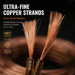 Altavoces HIFIDIY LIVE Cable de altavoz Cable de línea de Audio DIY HIFI Fancier OFC cobre puro sin oxígeno 200 300 400 600Core