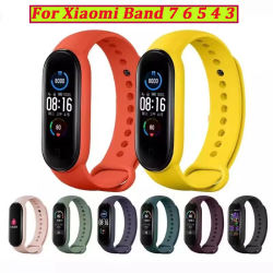 Correa de silicona suave para Xiaomi Mi Band 7 6 5 4 3 Smartwatch pulsera deportiva transpirable pulsera cómoda para Mi band 7 6 5 4